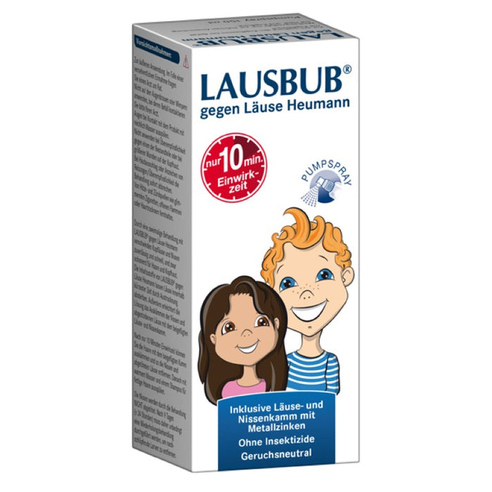 LAUSBUB gegen Läuse Heumann Lösung inkl. Set, 150 ml Solution