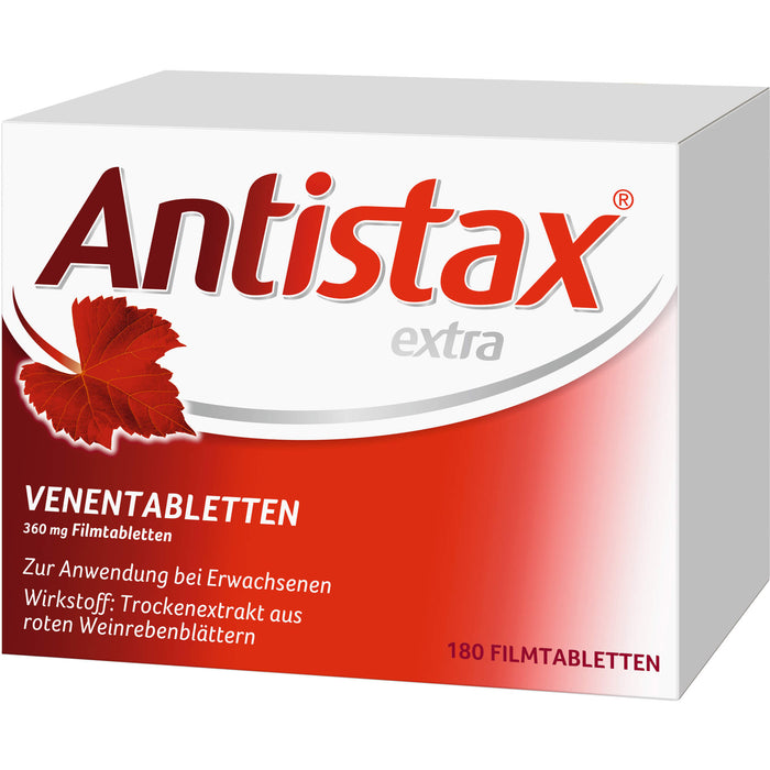 Antistax extra Venentabletten 360 mg bei Krampfadern, Besenreisern, schweren & geschwollenen Beinen, 180 pcs. Tablets