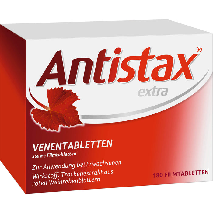 Antistax extra Venentabletten 360 mg bei Krampfadern, Besenreisern, schweren & geschwollenen Beinen, 180 pc Tablettes