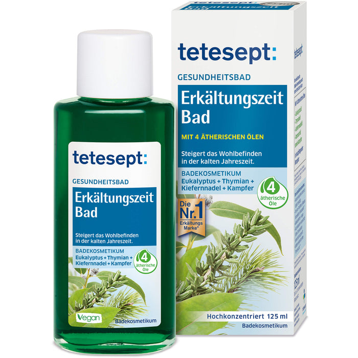 Tetesept Erkältungszeit Bad Lösung, 125 ml Lösung