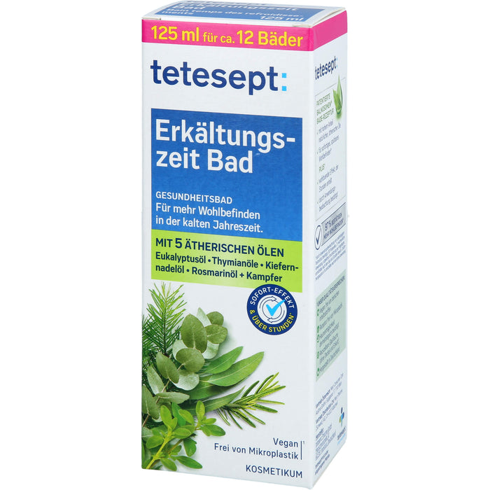 Tetesept Erkältungszeit Bad Lösung, 125 ml Lösung