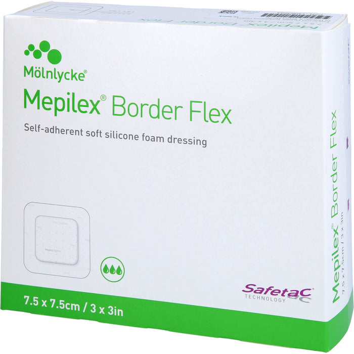 Mepilex Border Flex Schaumverband haftend 7,5 x 7,5 cm, 10 pcs. dressing
