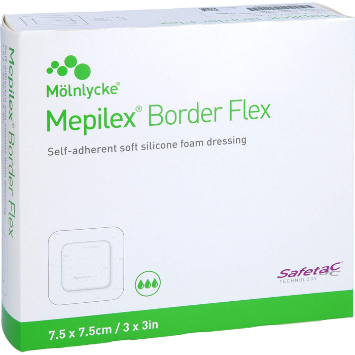 Mepilex Border Flex Schaumverband haftend 7,5 x 7,5 cm, 10 pcs. dressing