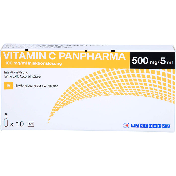 Vitamin C Panpharma 100 mg/ml Injektionslösung, 10 St. Ampullen