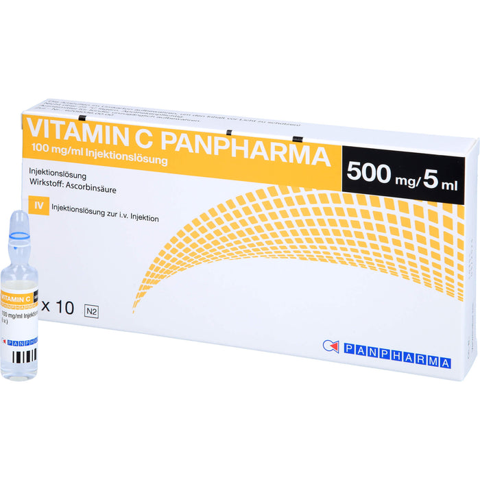 Vitamin C Panpharma 100 mg/ml Injektionslösung, 10 pcs. Ampoules