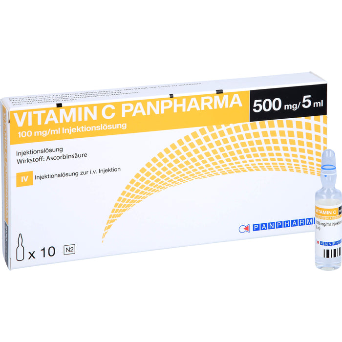 Vitamin C Panpharma 100 mg/ml Injektionslösung, 10 pcs. Ampoules