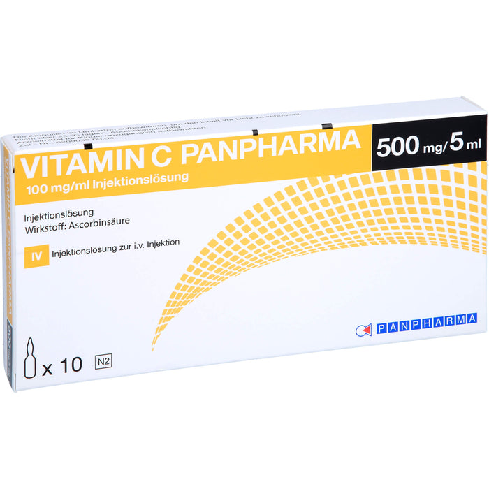 Vitamin C Panpharma 100 mg/ml Injektionslösung, 10 pcs. Ampoules