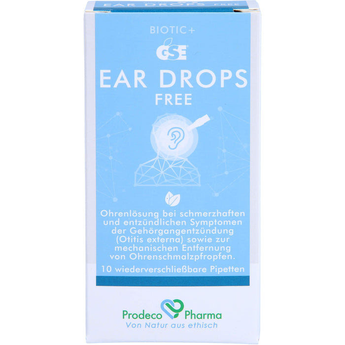 GSE Ear Drops Free Ohrenlösung, 10 St. Einzeldosispipetten