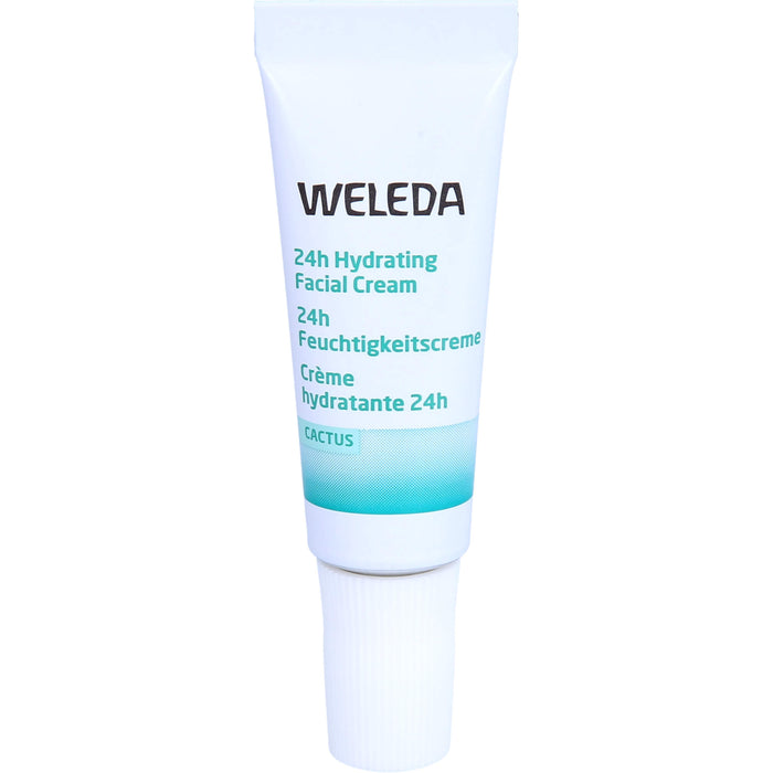 WELEDA 24h Feuchtigkeitscreme Feigenkaktus für normale und trockene Haut, 7 ml Crème