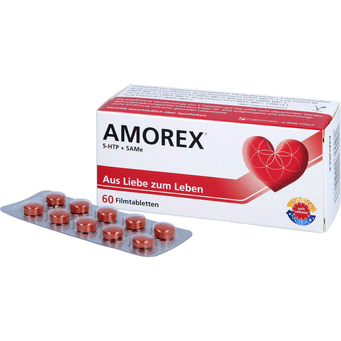 AMOREX 5-HTP und SAMe Filmtabletten aus Liebe zum Leben, 60 St. Tabletten