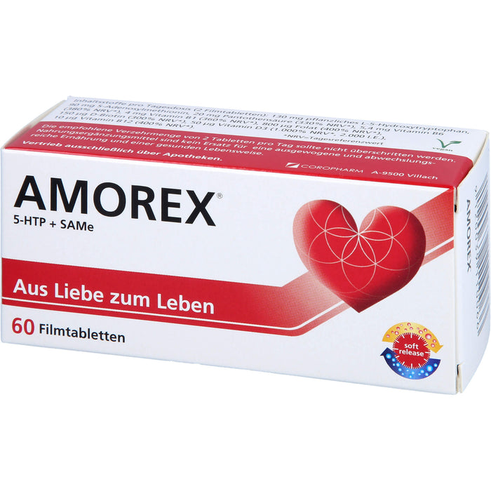 AMOREX 5-HTP und SAMe Filmtabletten aus Liebe zum Leben, 60 St. Tabletten