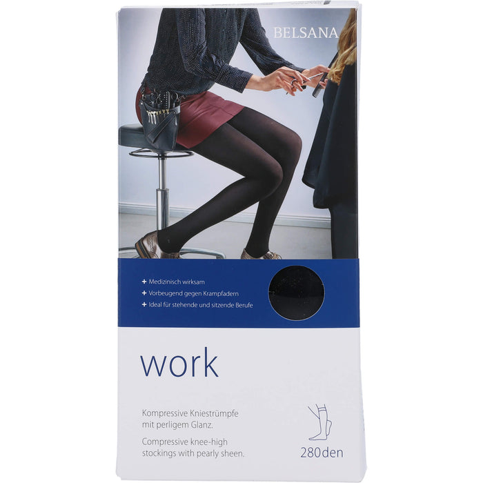 BELSANA work A-D Gr.M schwarz m.Sp., 2 St 