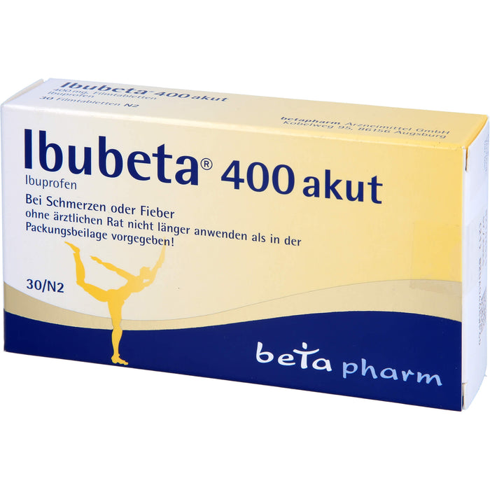 Ibubeta 400 akut Filmtabletten, 30 pcs. Tablets