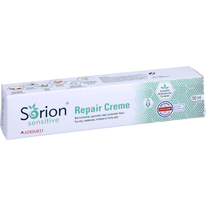 Sorion Repair Creme Sensitive für empfindliche, gereizte oder juckende Haut, 50 ml Cream