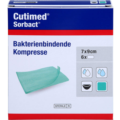 CUTIMED SORBACT KOMPRESSEN 7X9 CM 6, 6 St KOM