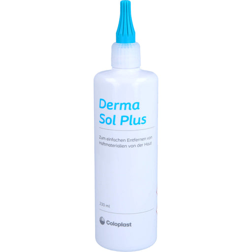 Derma Sol Plus Lösung zur leichten Entfernung von Klebeflächen von Stomaversorgungen und Pflastern, 230 ml Lösung