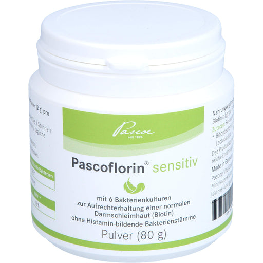 Pascoflorin sensitiv Pulver zur Aufrechterhaltung einer normalen  Darmschleimhaut, 80 g Pulver