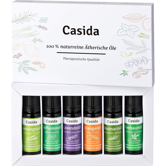 Casida 100 % naturreine 6 verschiedene ätherische Öle, 60 ml Lösung