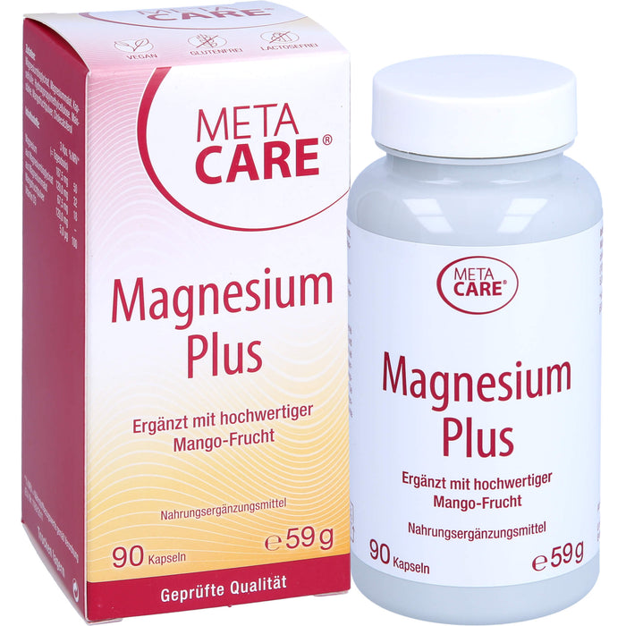 META CARE Magnesium Plus Kapseln zur Unterstützung der Muskeln, 90 pc Capsules