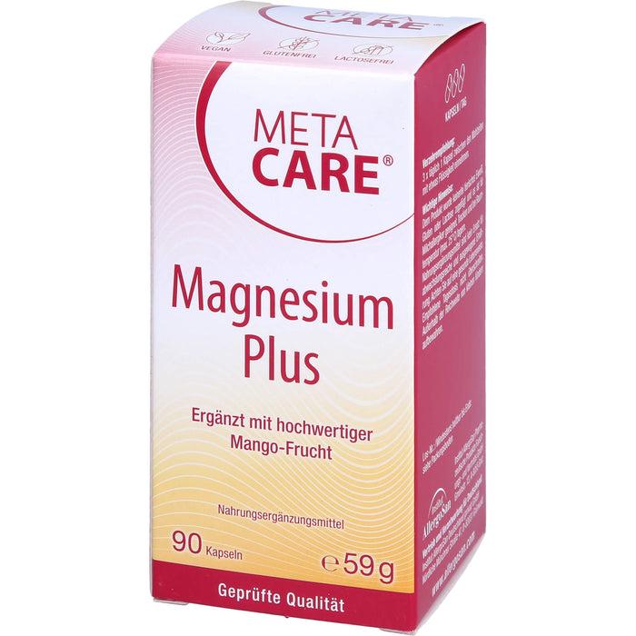 META CARE Magnesium Plus Kapseln zur Unterstützung der Muskeln, 90 pcs. Capsules