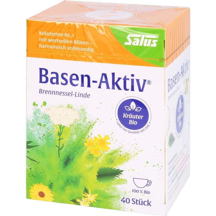 Salus Basen-Aktiv Tee Nr. 1 Brennnessel-Linde bio harmonisch und vollmundig, 40 pcs. Sachets