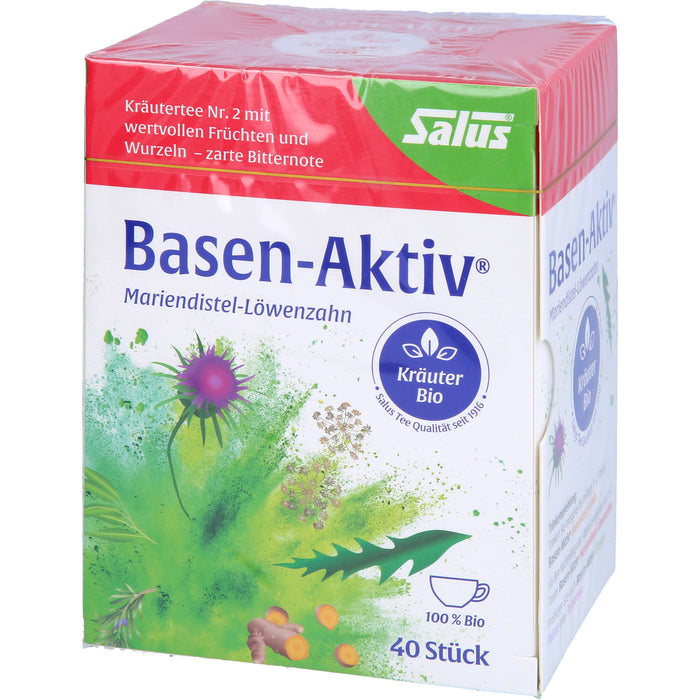 Salus Basen-Aktiv Tee Nr. 2 Mariendistel-Löwenzahn bio, 40 pc Sachets