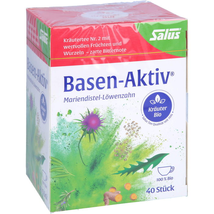 Salus Basen-Aktiv Tee Nr. 2 Mariendistel-Löwenzahn bio, 40 pc Sachets