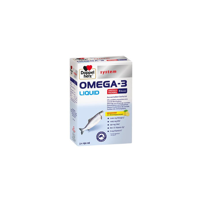Doppelherz Omega 3 Liq Sys, 3X150 ml FLU