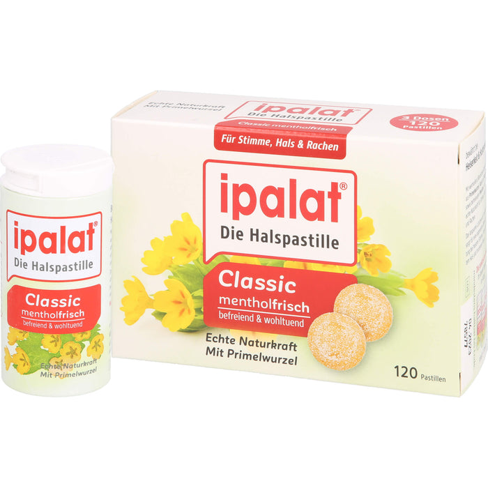 Ipalat Halspastillen classic, 120 pcs. Pastilles