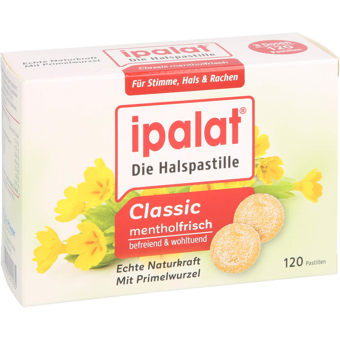 Ipalat Halspastillen classic, 120 pcs. Pastilles