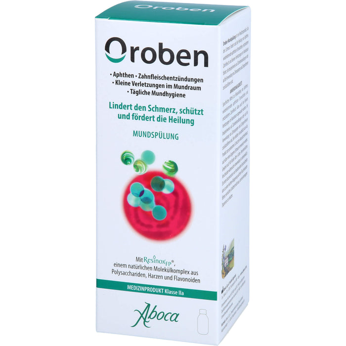 Oroben Mundspülung lindert den Schmerz, schützt und fördert die Heilung, 150 ml Solution