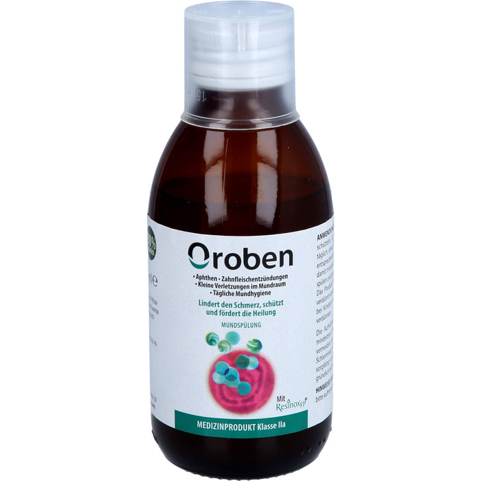 Oroben Mundspülung lindert den Schmerz, schützt und fördert die Heilung, 150 ml Solution