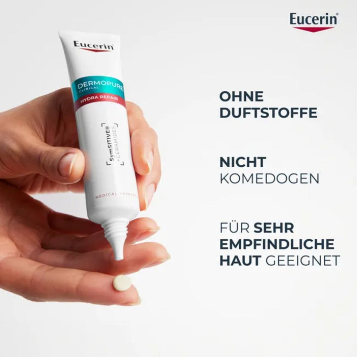 Eucerin Dermopure Hydra Repair Feuchtigkeitspflege für zu Akne neigende Haut, 40 ml Creme