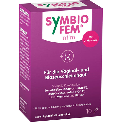 Symbiofem Intim Pulver für die Vaginal- und Blasenschleimhaut, 10 St. Beutel