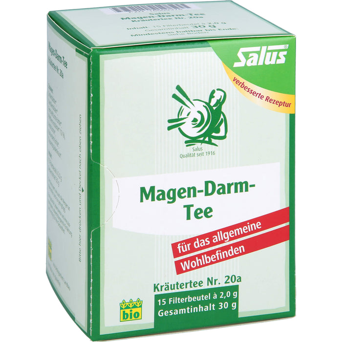 Salus Magen-Darm-Tee Kräutertee Nr. 20 a bio für das allgemeine Wohlbefinden, 15 pcs. Filter bag