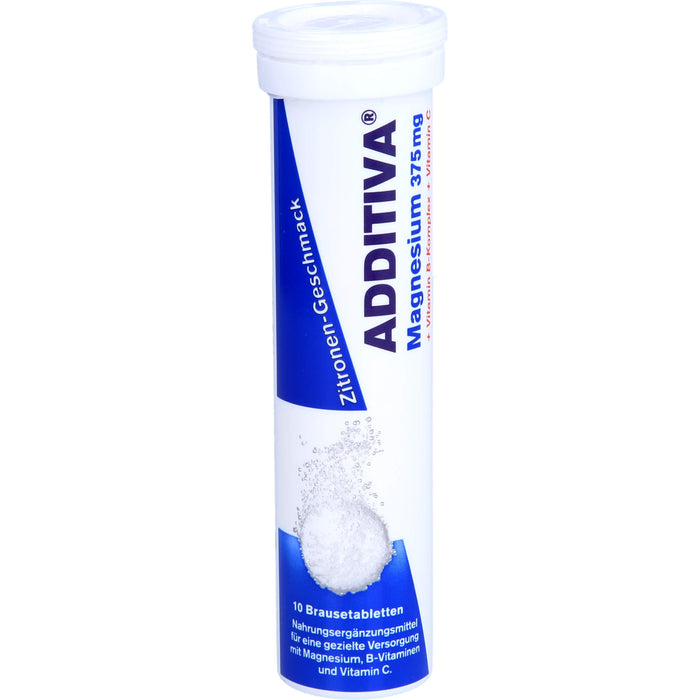 Additiva Magnesium 375 mg + Vitamin B Komplex + Vitamin C Brausetabletten, 120 g Brausetabletten