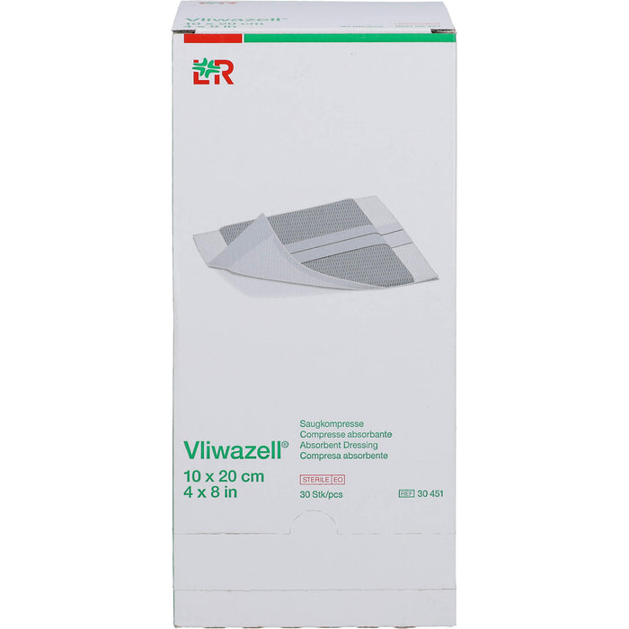 VLIWAZELL Saugkompressen 10 x 20 cm steril, 30 St. Kompressen