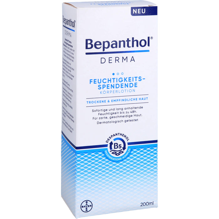 Bepanthol Derma feuchtigkeitsspendende Körperlotion, 200 ml Lotion