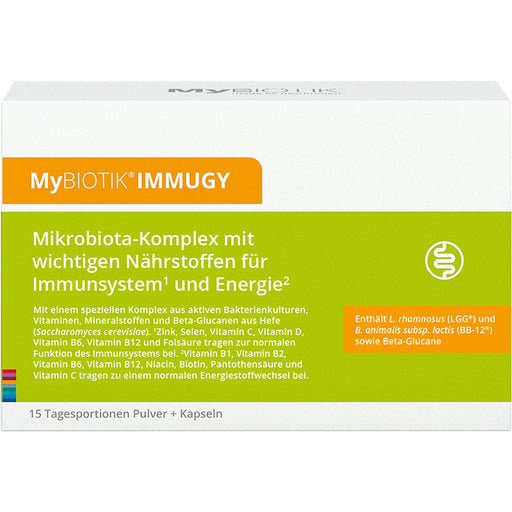MyBIOTIK IMMUGY KOMBIPACKUNG 15 x 2 g + 30 Kapsel, 1 St KPG
