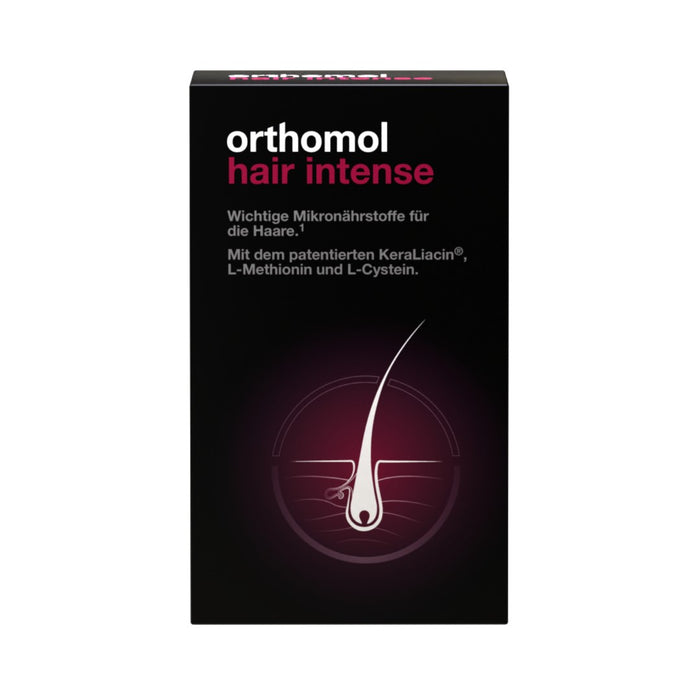 Orthomol Hair Intense - Mikronährstoffe für schönes Haar - mit Biotin, Kupfer und Zink, 30 St. Tagesportionen
