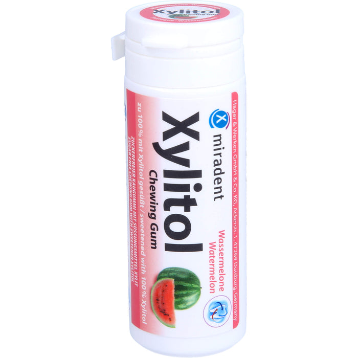 Miradent Xylitol Chewing Gum Wassermelone, 30 St. Kaugummi