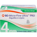 BD Micro-Fine Ultra Pro Pen-Nadeln 0,23 x 4 mm 32 G, 100 St. Packung