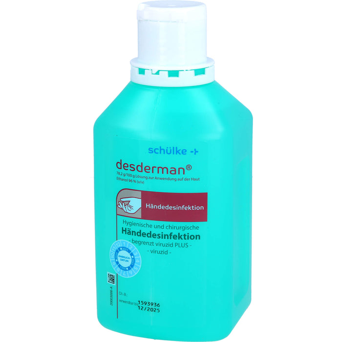 Desderman hygienische und chirurgische Händedesinfektion, 500 ml Solution