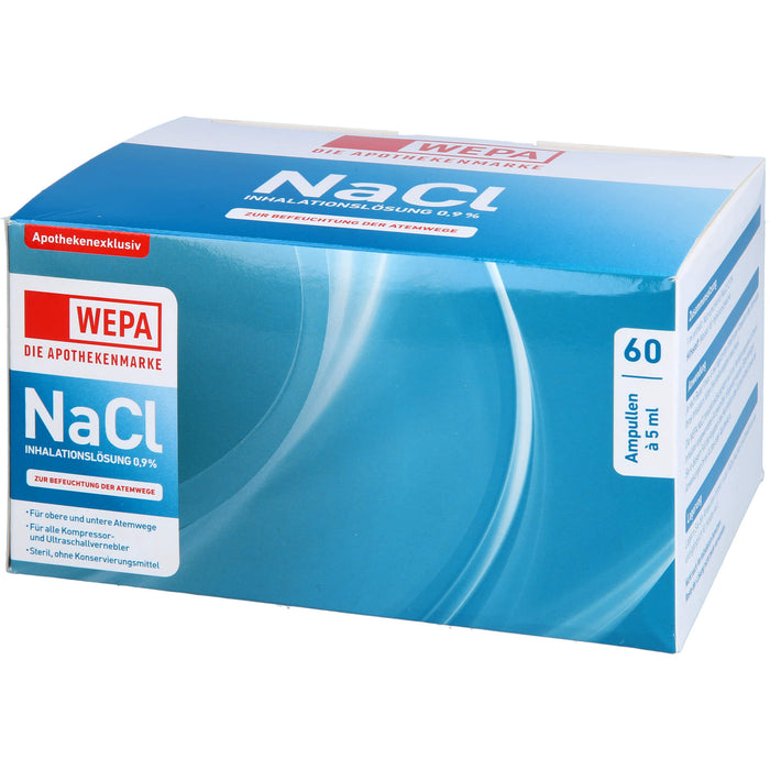 WEPA Inhalationslösung NaCl 0,9 %, 60 pcs. Ampoules