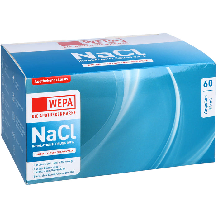 WEPA Inhalationslösung NaCl 0,9 %, 60 pcs. Ampoules