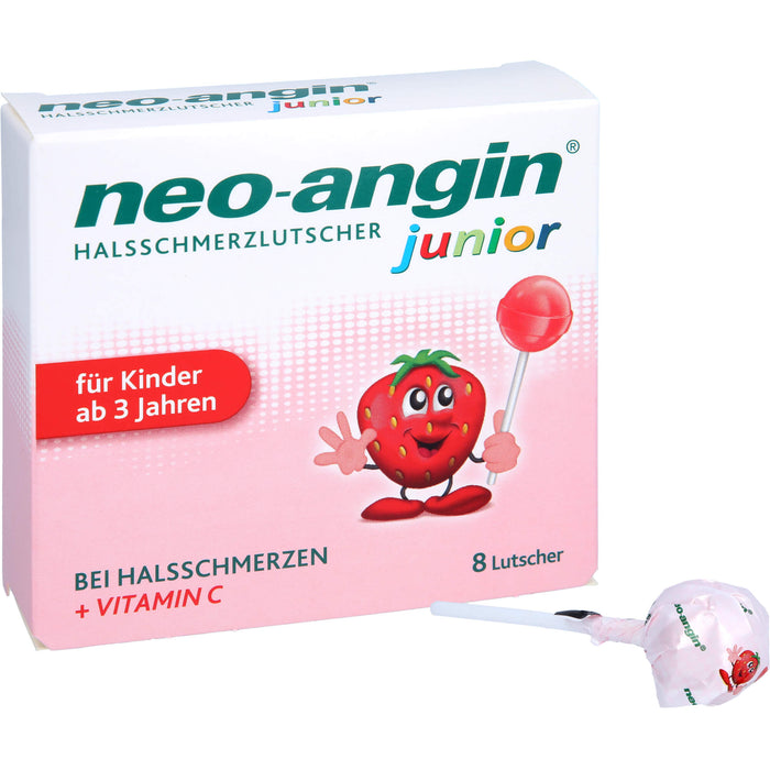 neo-angin junior Halsschmerzlutscher, 8 pcs. Lollipop