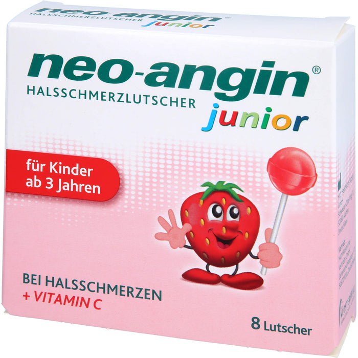 neo-angin junior Halsschmerzlutscher, 8 pc Lollipop