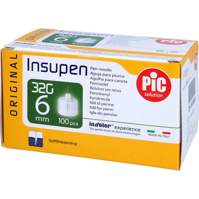 Insupen Pen Nadeln Original 32G 6 mm, 100 pc Aiguilles