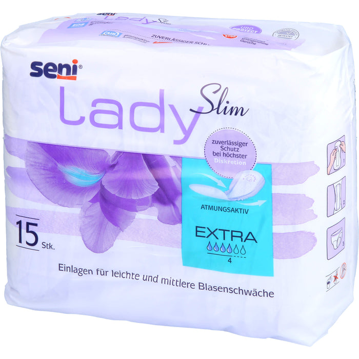 Seni Lady Slim extra Inkontinenzeinlage, 15 pc Dépôts