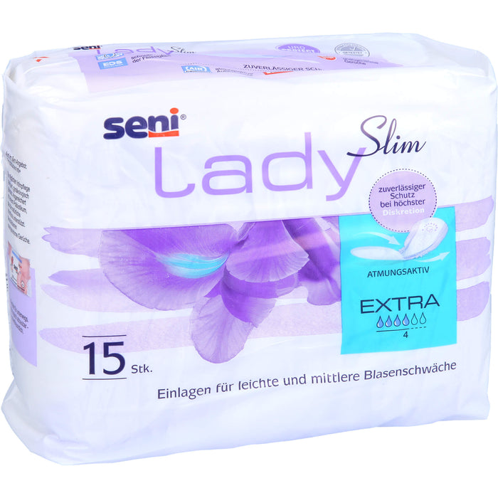 Seni Lady Slim extra Inkontinenzeinlage, 15 pc Dépôts